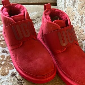 UGG Red Shearling Boots